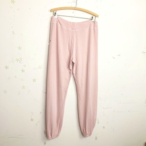 SUNDRY pink with stars & hearts jogger pants - Picture 8 of 11